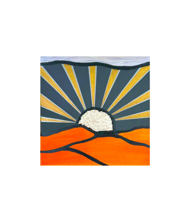 “SUNSET DUNES” 12x12 INCH